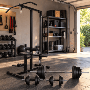 Station de Musculation Complète avec Kit Haltères 60,5 kg